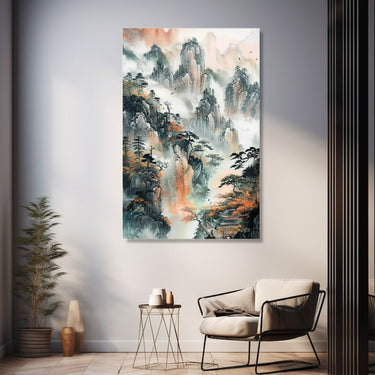 Japanese Mountain Painting
